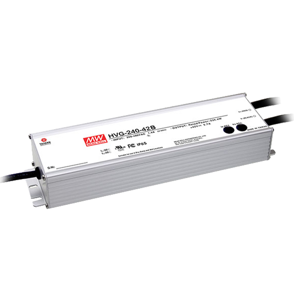 明緯HVG-240系列240W恒流型+恒壓型LED驅(qū)動(dòng)器