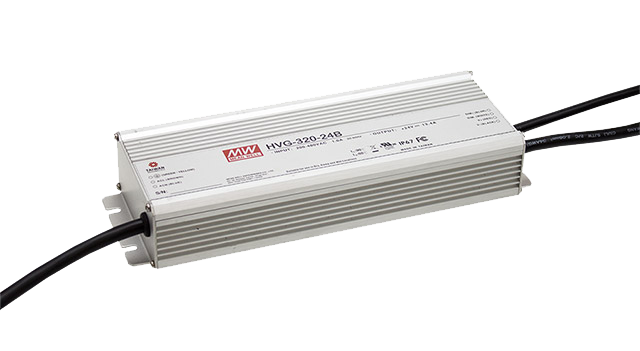 明緯HVG-320系列320W恒流型+恒壓型LED驅(qū)動器