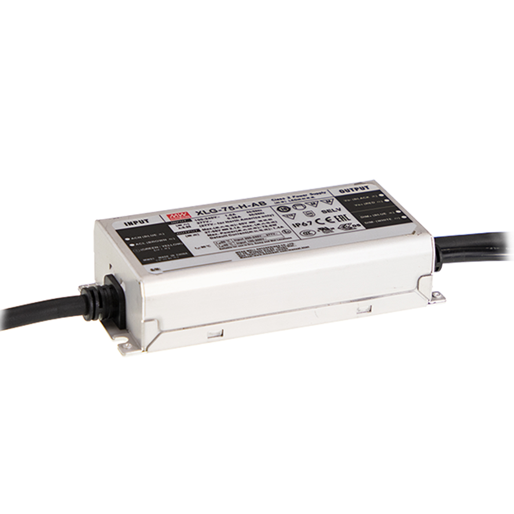 明緯XLG-75系列75W恒壓+恒流LED驅(qū)動(dòng)器