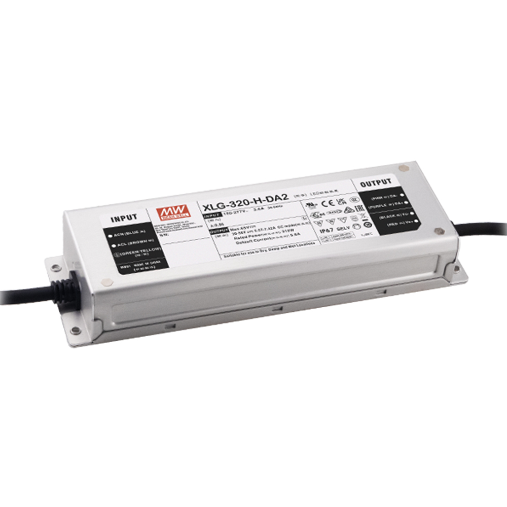 明緯XLG-320-DA2系列320W恒功率LED驅(qū)動(dòng)器