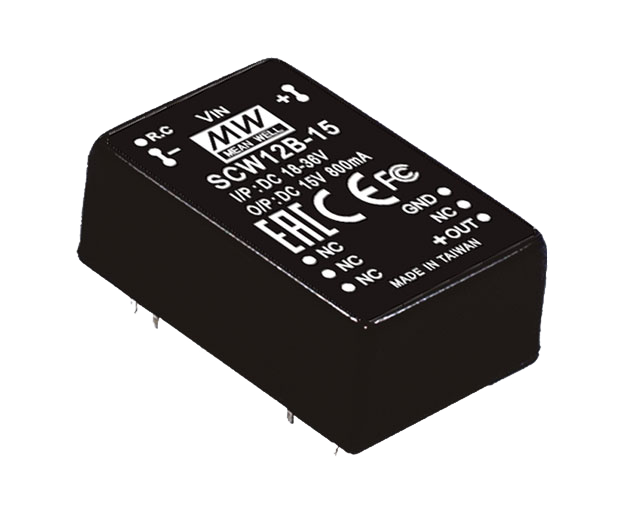 明緯電源SCW12系列12W DC-DC穩(wěn)壓單組輸出轉換器