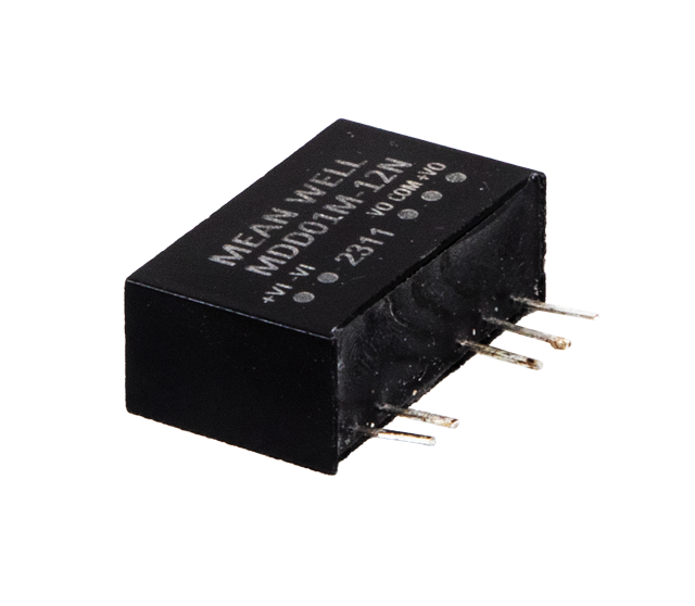 明緯電源MDS01-N單組MDD01-N雙組1W SIP封裝DC-DC醫(yī)療級非穩(wěn)壓轉換器