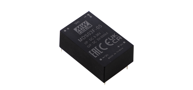 明緯電源MDS03單組MDD03雙組3W DIP封裝DC-DC醫(yī)療級(jí)穩(wěn)壓轉(zhuǎn)換器